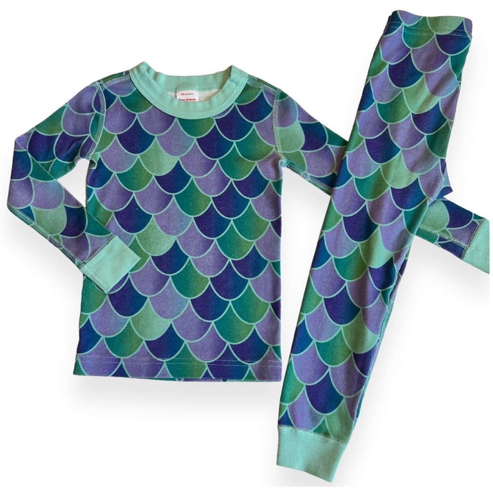 Hanna Andersson Mermaid Scale Long John Pajamas